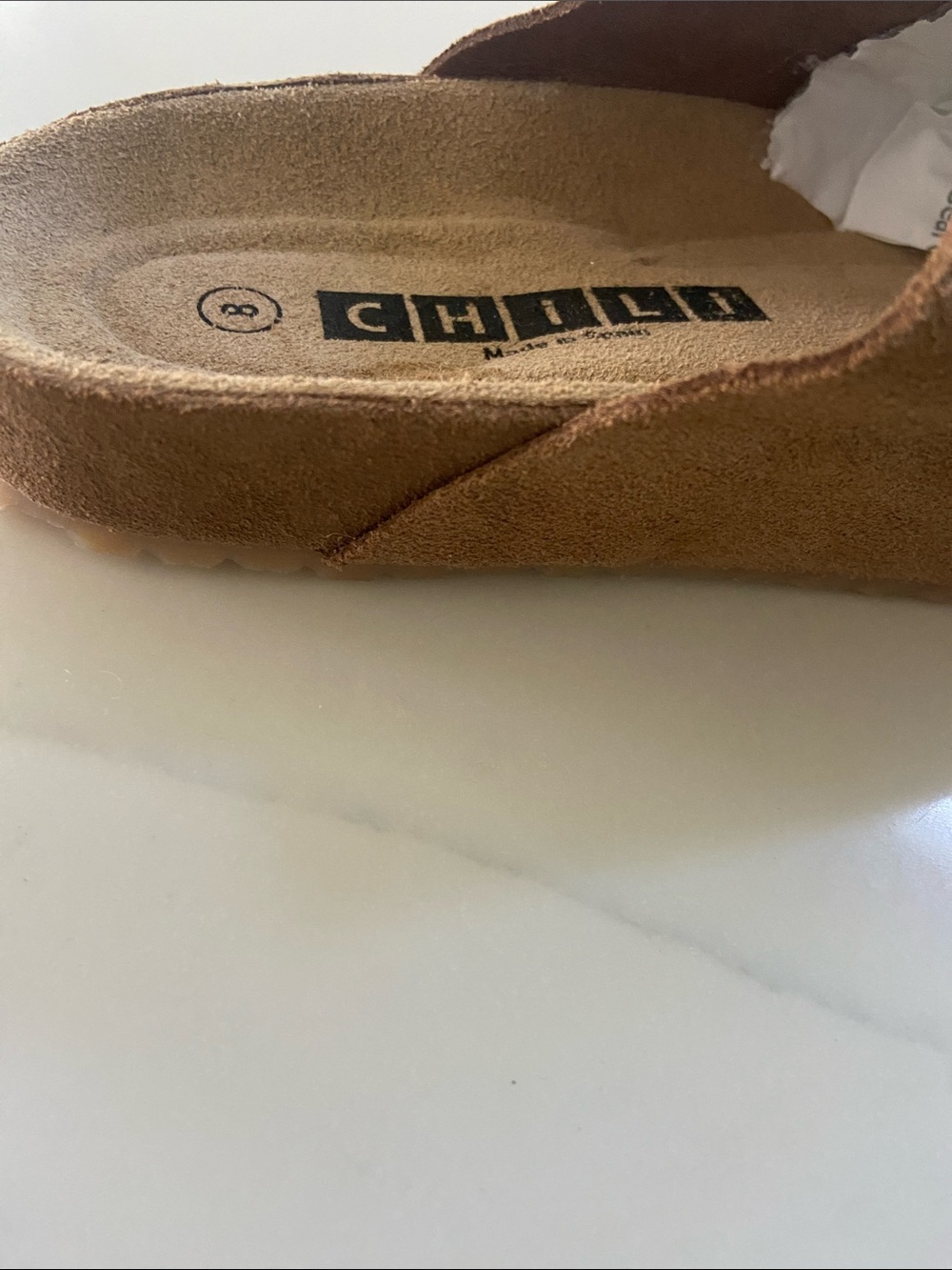 CHIC Suede Mule Clogs in Brown - Picture 10 of 14